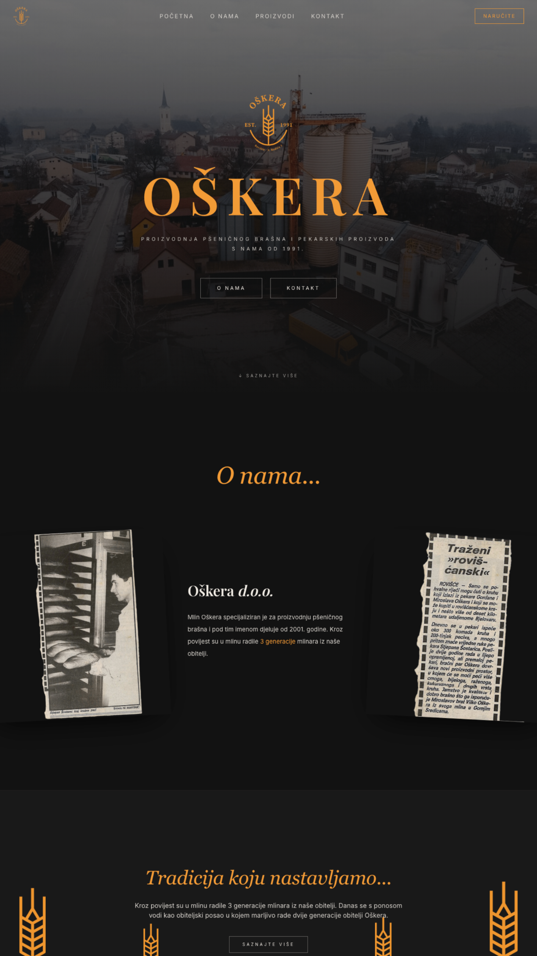 Oškera — tradicijski brand